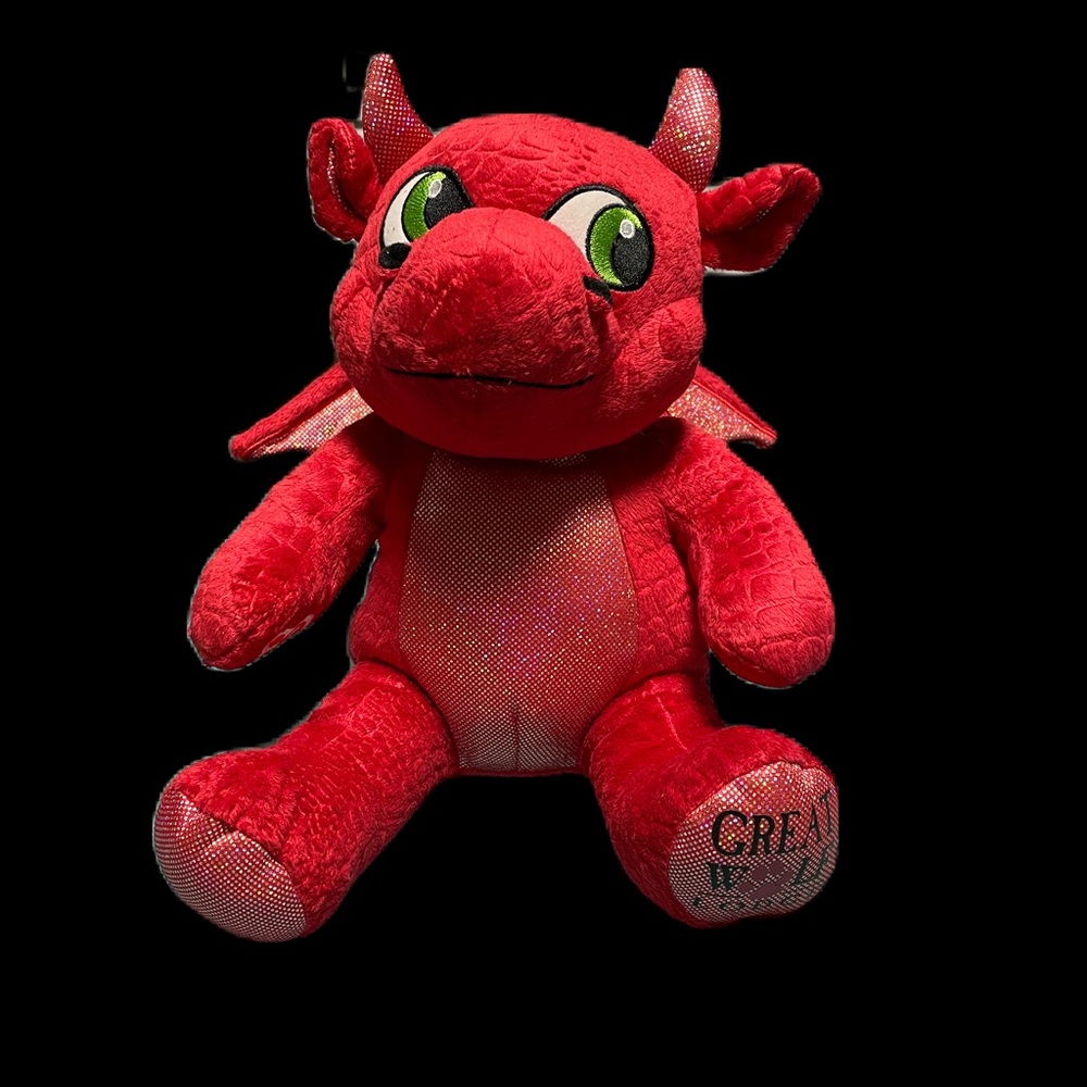 Build A Bear MagicQuest Red Dragon Ellie Plush Great Wolf Lodge Exclusive Stuff